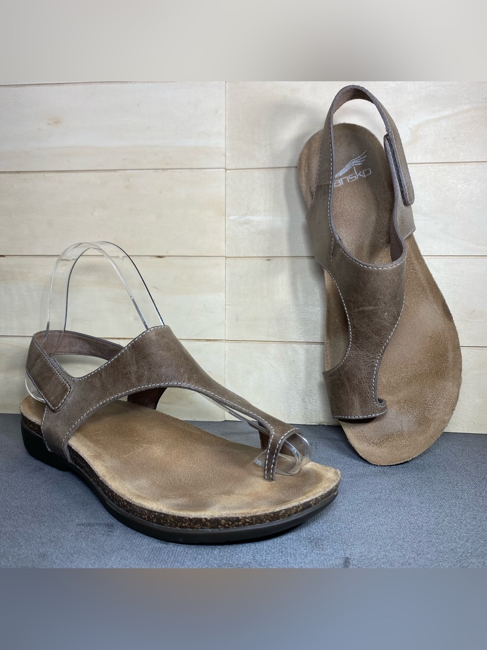 Dansko Reece Sandals Brown Leather Women's Size 7 Shoes EU37 Slingback - Picture 11 of 11